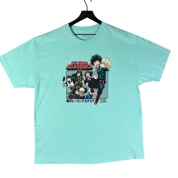 My Hero Academia Other - My Hero Academia T-Shirt XXL Mint Green‎ Anime Graphic Tee Funimation Mens Shirt